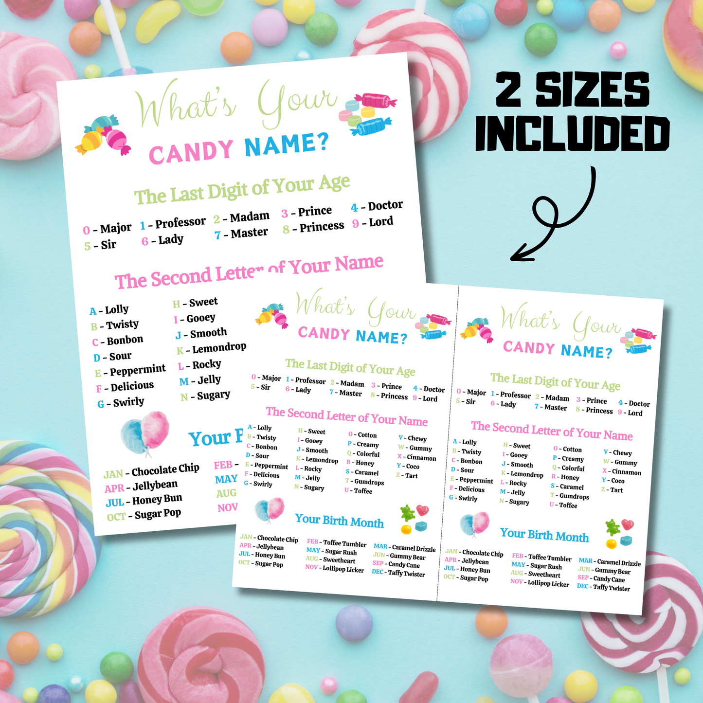 What's Your Candy Name Game | Printable Candy Name Generator
