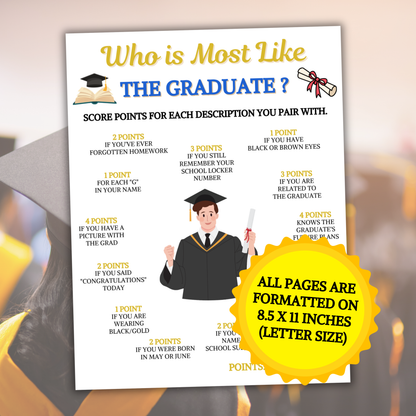 Who Is Most Like The Graduate Game | Icebreaker Game for Graduation