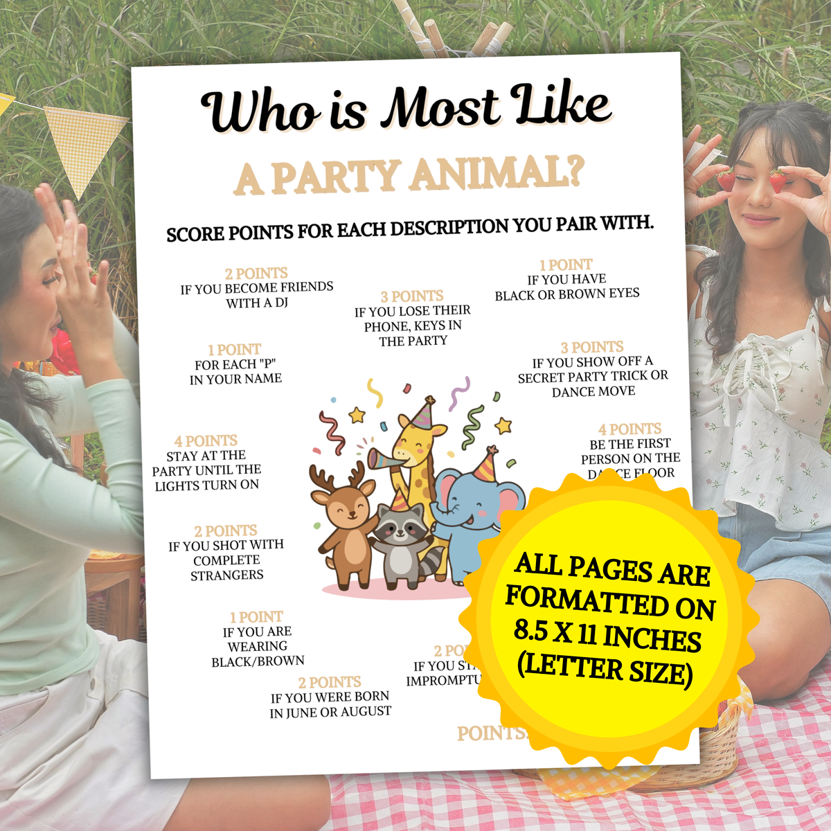 Who Is Most Like A Party Animal Game | Icebreaker Games