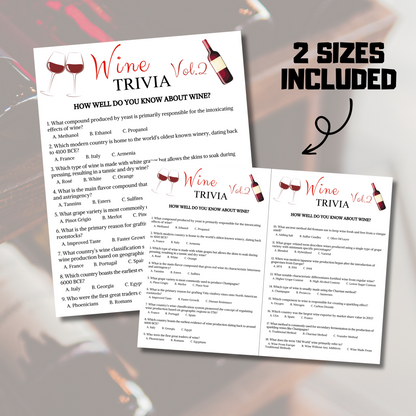 Wine Trivia Game Vol.2 | Wine Knowledge Quiz Game