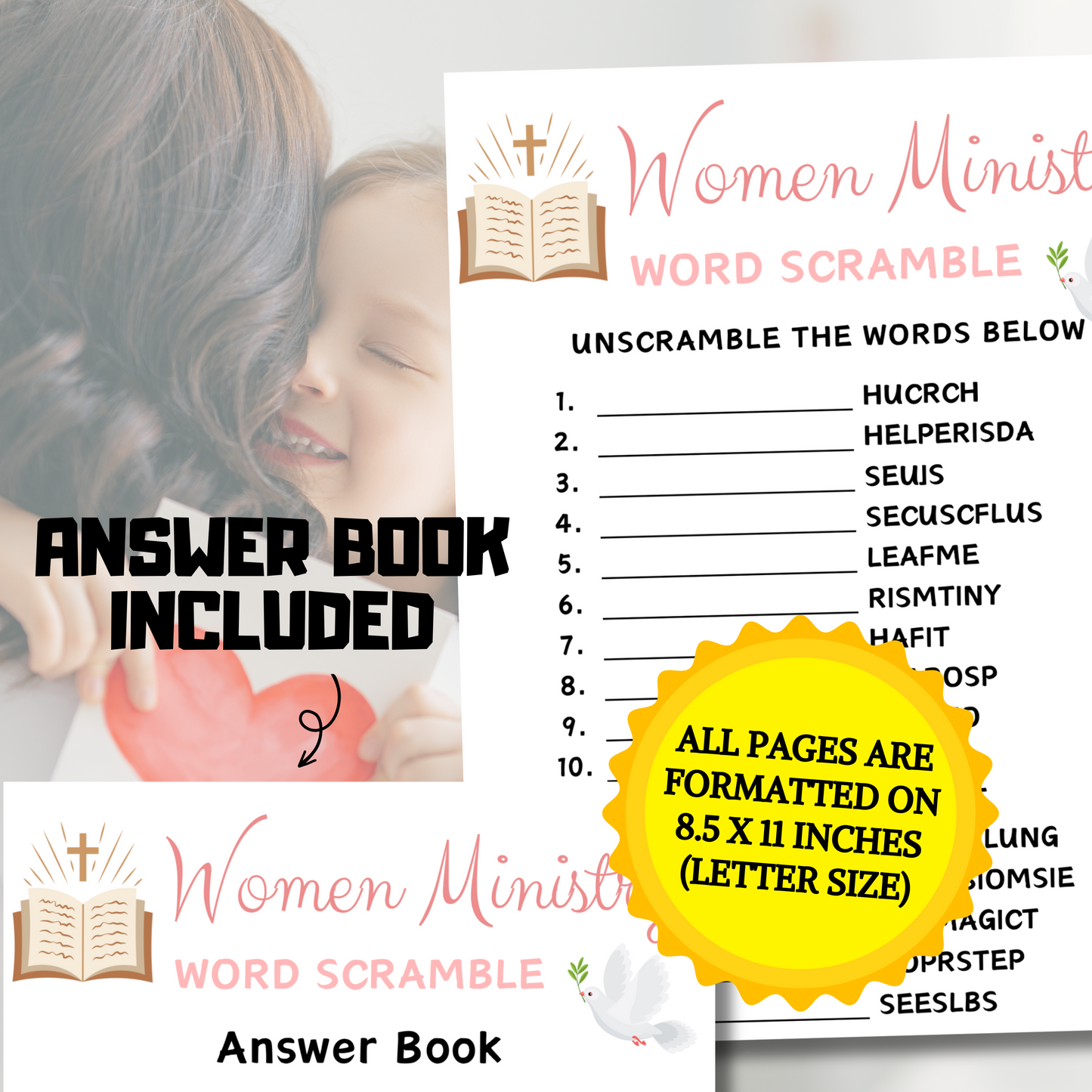 Women Ministry Word Scramble Game | Women Ministry Word Puzzle Games