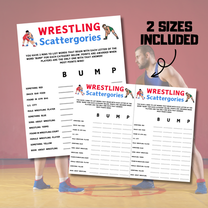 Wrestling Scattergories Game | Minimalist Wrestling Think Fast Game