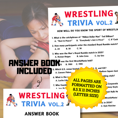 Wrestling Trivia Game Vol.2 | Wrestling Knowledge Quiz Game