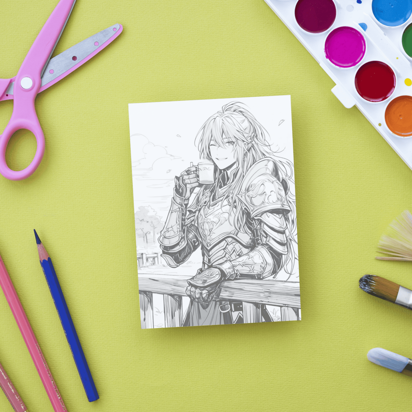 Zhao Yun Coloring Book 1: Zhao Yun Print Out Demo