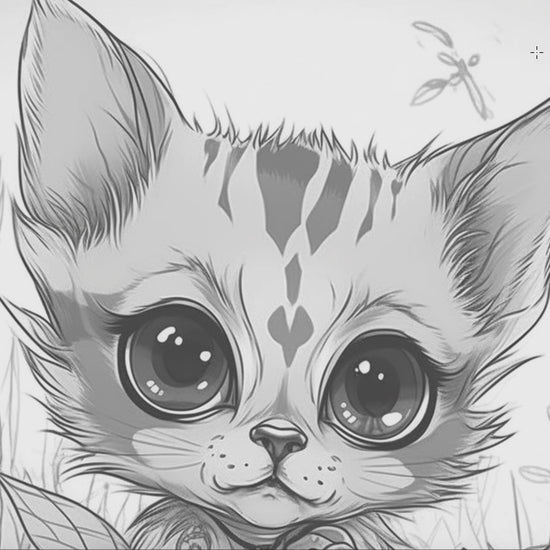 Cute Cat Family Coloring Book 1: Cute Baby Cats Demo Video