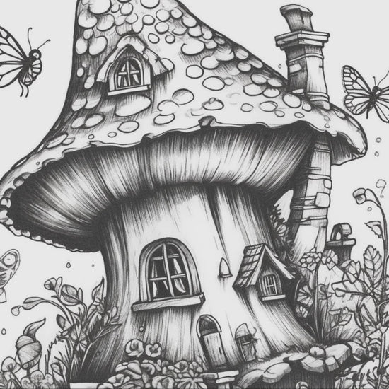 Fairy Houses Coloring Book 1: Fairy Houses Demo Video